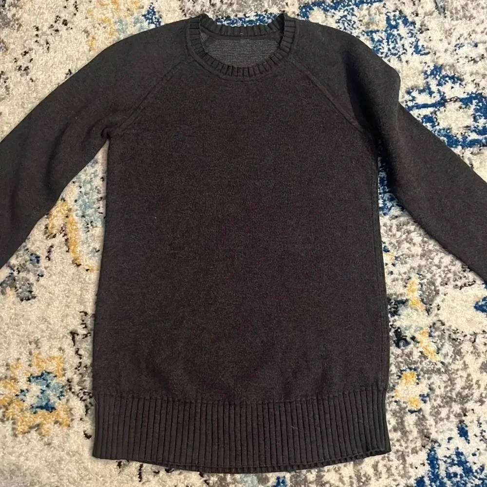 Lululemon Still Lotus Reversible Sweater - Black Heather - XS